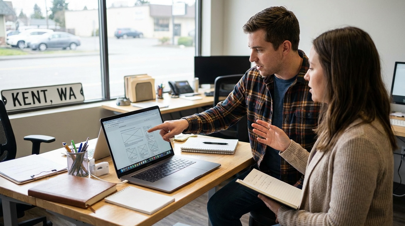 website redesign cost Kent WA small business